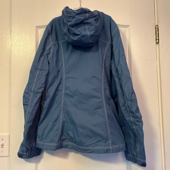 Women's Blue Eddie Bauer Weather Edge Rain Jacket -Size XS - Picture 2 of 7